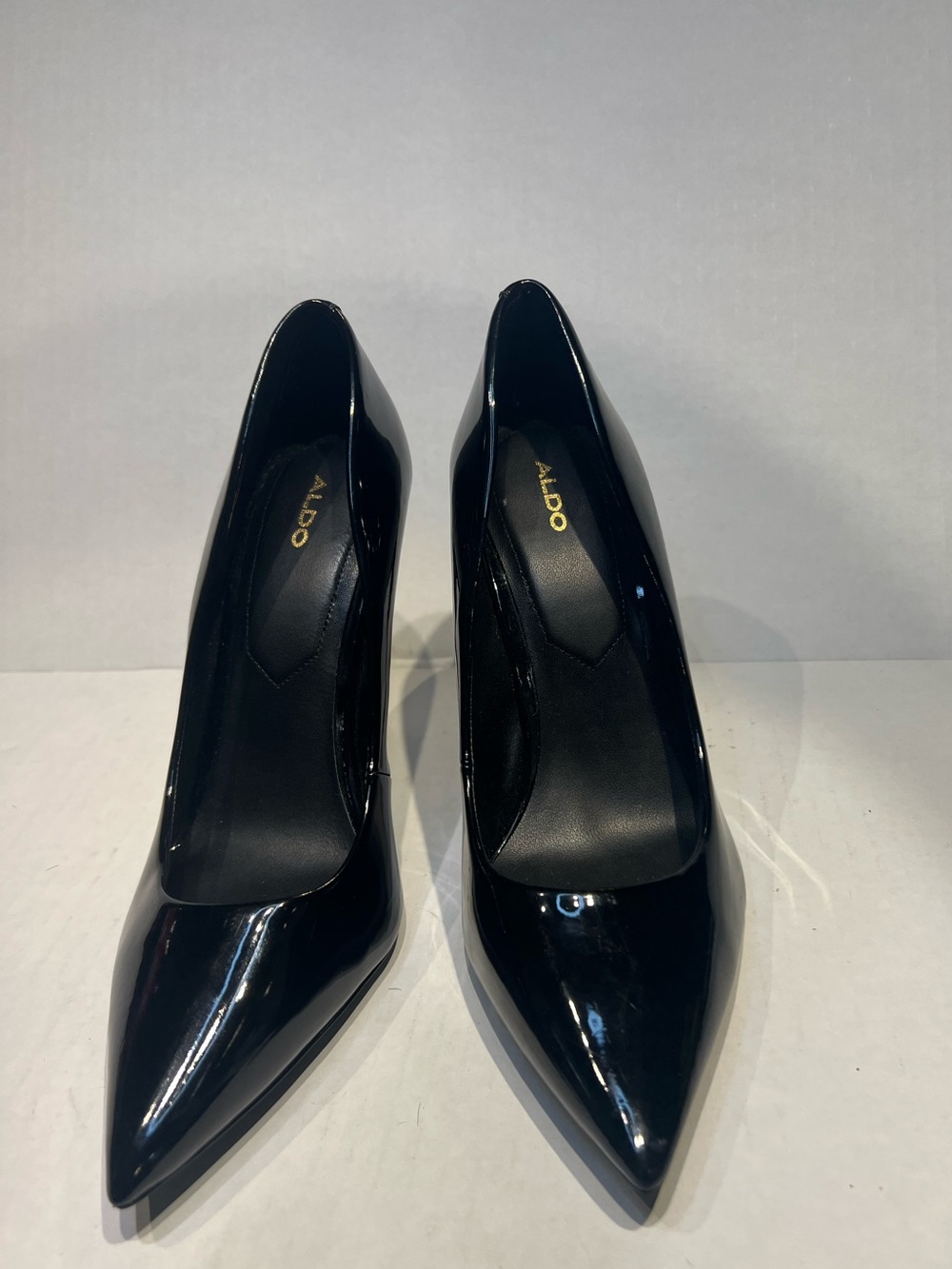 ALDO Women's Stessy Black Patent Pointed-Toe Pumps Sz 10